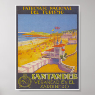 Poster Espanha Viagens vintage