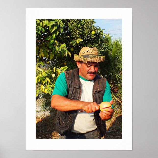 Póster Espanhol com toranja (Frente)