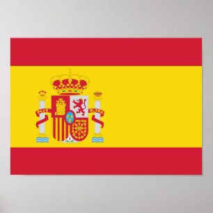 Poster espanhol da bandeira
