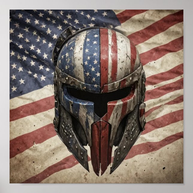 Poster Espartano Americano  (Frente)