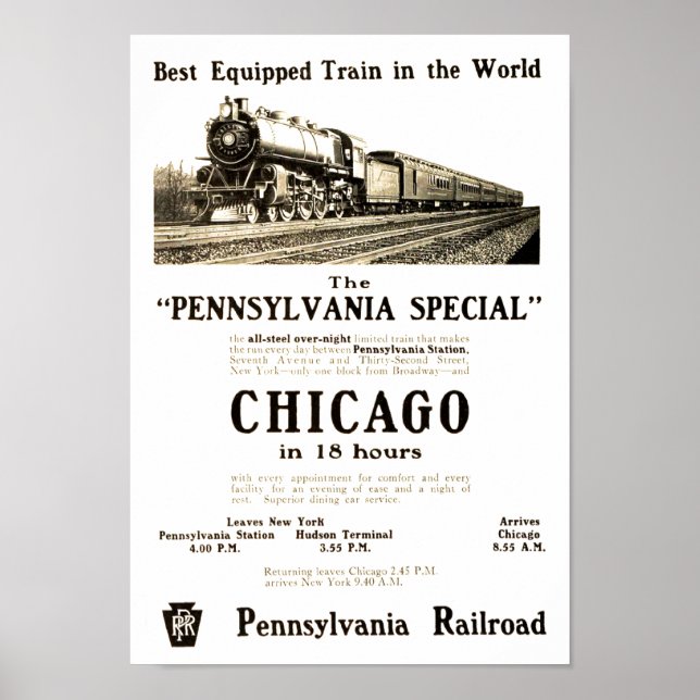 Poster Especial da Pensilvânia Vintage (Frente)