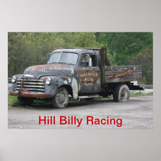 Póster Especial Hill Billy Racing