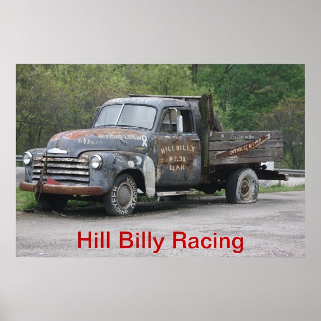 Póster Especial Hill Billy Racing (Frente)