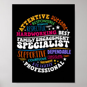 Poster Especialista em Engajamento Familiar Apreciação de