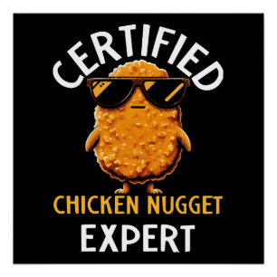 Póster Especialista em Nugget de frango certificado