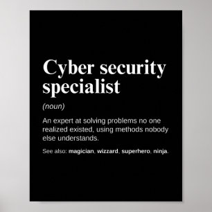 Poster Especialista em Segurança Cibernética Trabalho Eng
