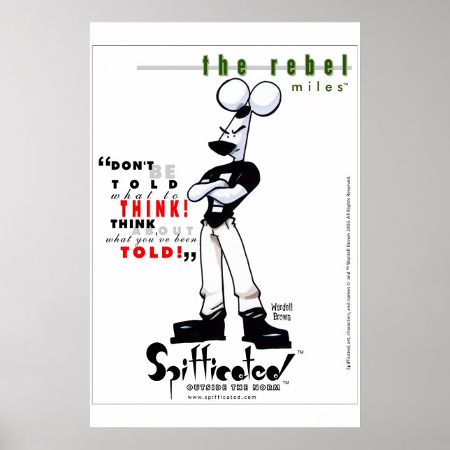 Póster Especificado - O Rebelde (Frente)