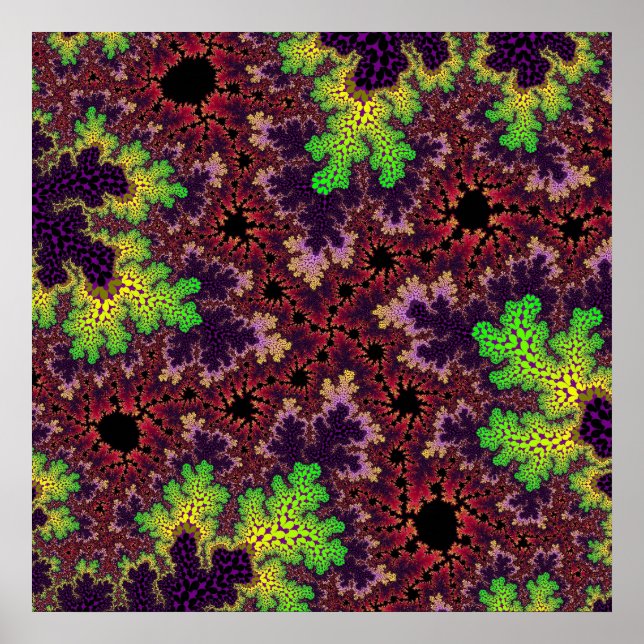 Póster Espectro Verde e Roxo (Frente)