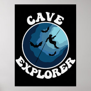 Poster Espelhamento De Cavernas Do Cave Explorer
