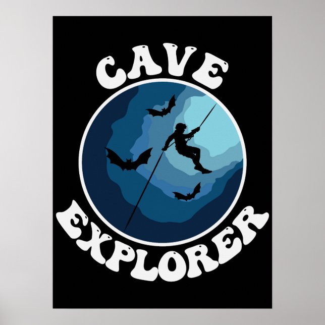 Poster Espelhamento De Cavernas Do Cave Explorer (Frente)
