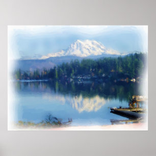 Póster Espelho do Monte Rainier