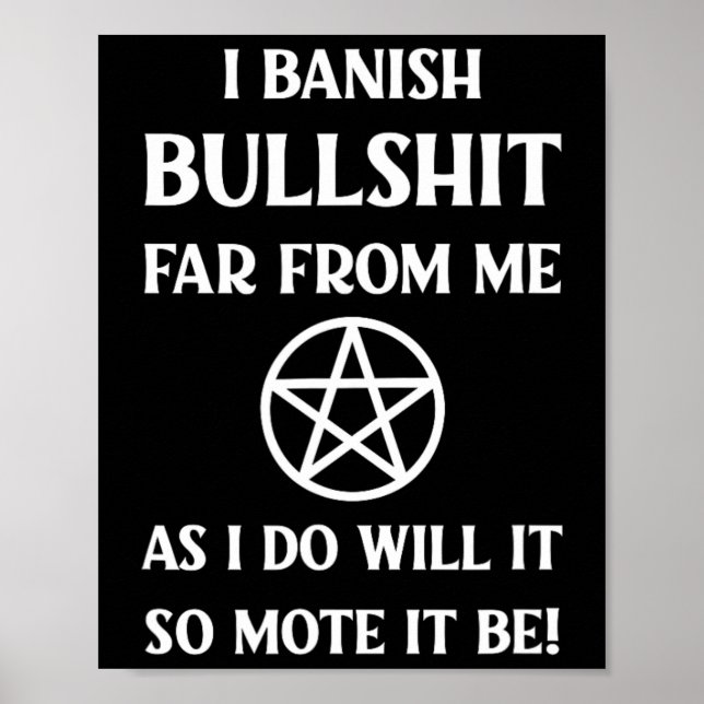 Poster Espelho Engraçado Wiccan Pagan Halloween Cheek (Frente)