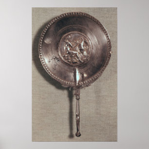 Poster Espelho manual que representa Leda e o cisne