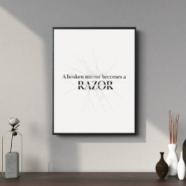 Poster Espelhos partidos