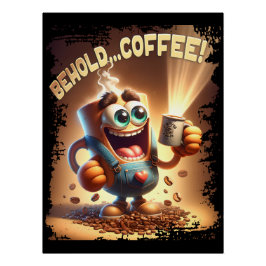 Póster Espera... café!