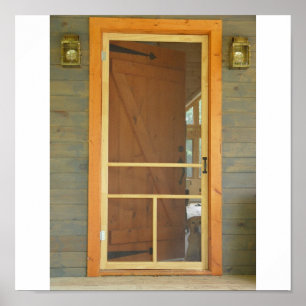 Póster Espera na porta