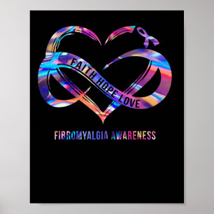 Poster Esperança Ama Fibromialgia Consciência 2