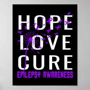 Poster Esperança amor cura consciência epiléptica