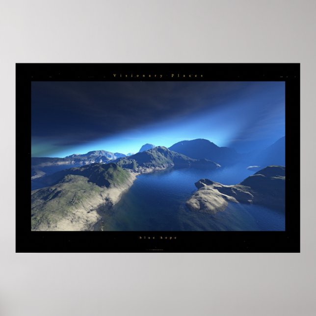 Póster esperança azul (Frente)