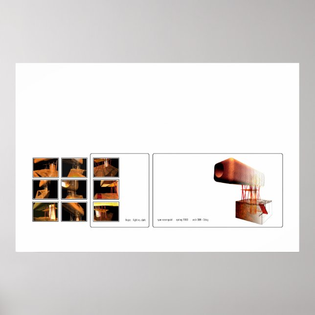 Poster esperança: clara versus escura (Frente)