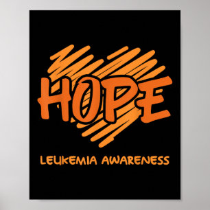 Poster Esperança Conscientização Leucemia Leucemia Câncer