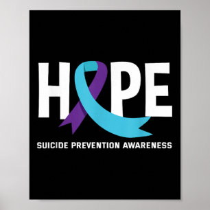 Poster Esperança de apoio à prevenção suicida Sensibiliza