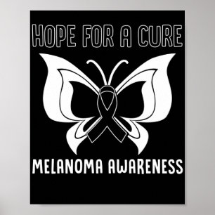 Poster Esperança De Cancer Da Pele Para Uma Consciência