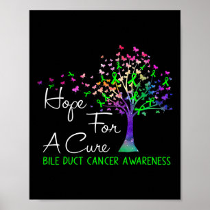 Poster Esperança De Uma Árvore De Consciência De Canceres