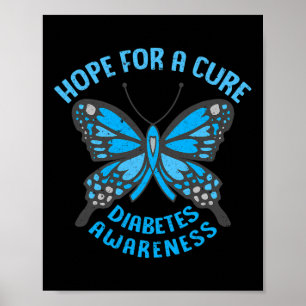 Poster Esperança De Uma Sensibilização Para A Diabetes Ti