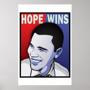 Poster Esperança ganhada! - Presidente de Barack Obama