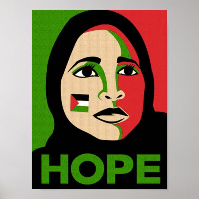 Póster Esperança para a Palestina (Frente)