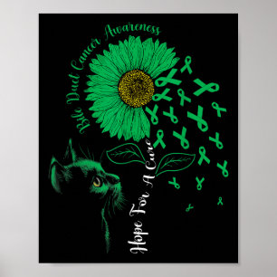 Poster Esperança Por Um Rato De Gato Negro De Girassol Cu