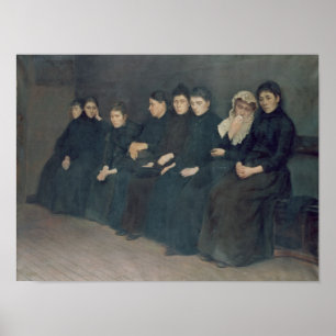 Póster Esperando na clínica, 1888