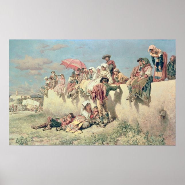 Póster Esperando pela Bênção fora de Roma (Frente)