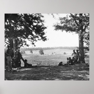 Póster Esperando pela guerra, 1862