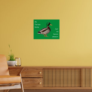 Poster Esperanto: Mi fartas bone, ĉar mi havas anason.