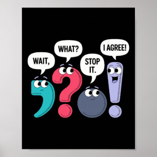 Poster Espere O Quê Pare Com Isso Eu Concordo Pontuação D
