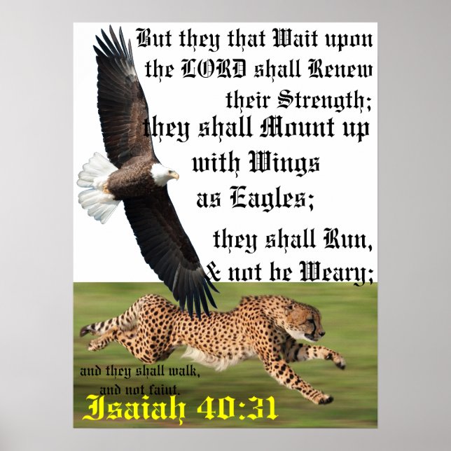 Poster Espere o Senhor. III (Frente)