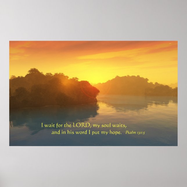 Poster Espero pelo Senhor (Frente)