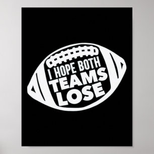 Poster Espero Que Ambas As Equipes Perder Futebol America