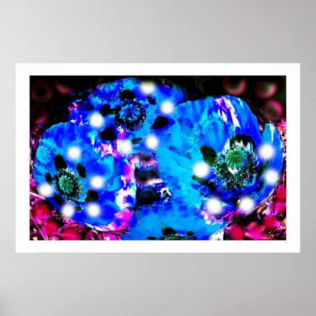 Póster Espessura de papoila azul (Frente)