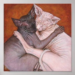 Póster Esphynx Sphinx Cat Painting Art