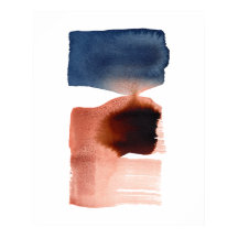 Espia azul Abstrato minimalista moderna