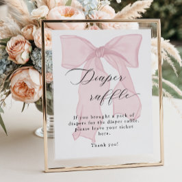 Poster Espingarda de Fralda de Chá de fraldas de Arco ros