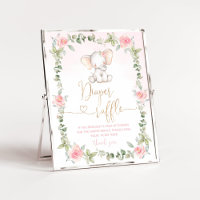 Espingarda de fralda de elefante floral rosa