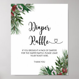 Poster Espingarda de fralda de inverno verde