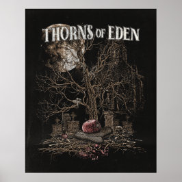 Poster Espinhos do Éden - Design de Streetwear Gótico
