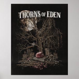 Poster Espinhos do Éden - Design de Streetwear Gótico