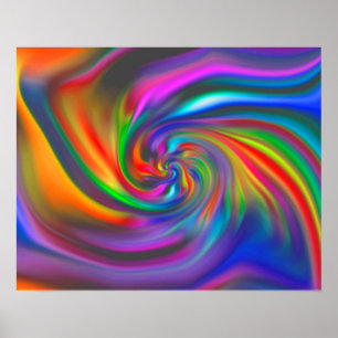 Póster Espirais de fundo abstrato Soft II