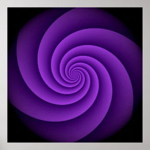 Póster Espirais de fundo abstrato soft IV